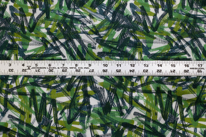 Green Abstract Cotton - Prime Fabrics