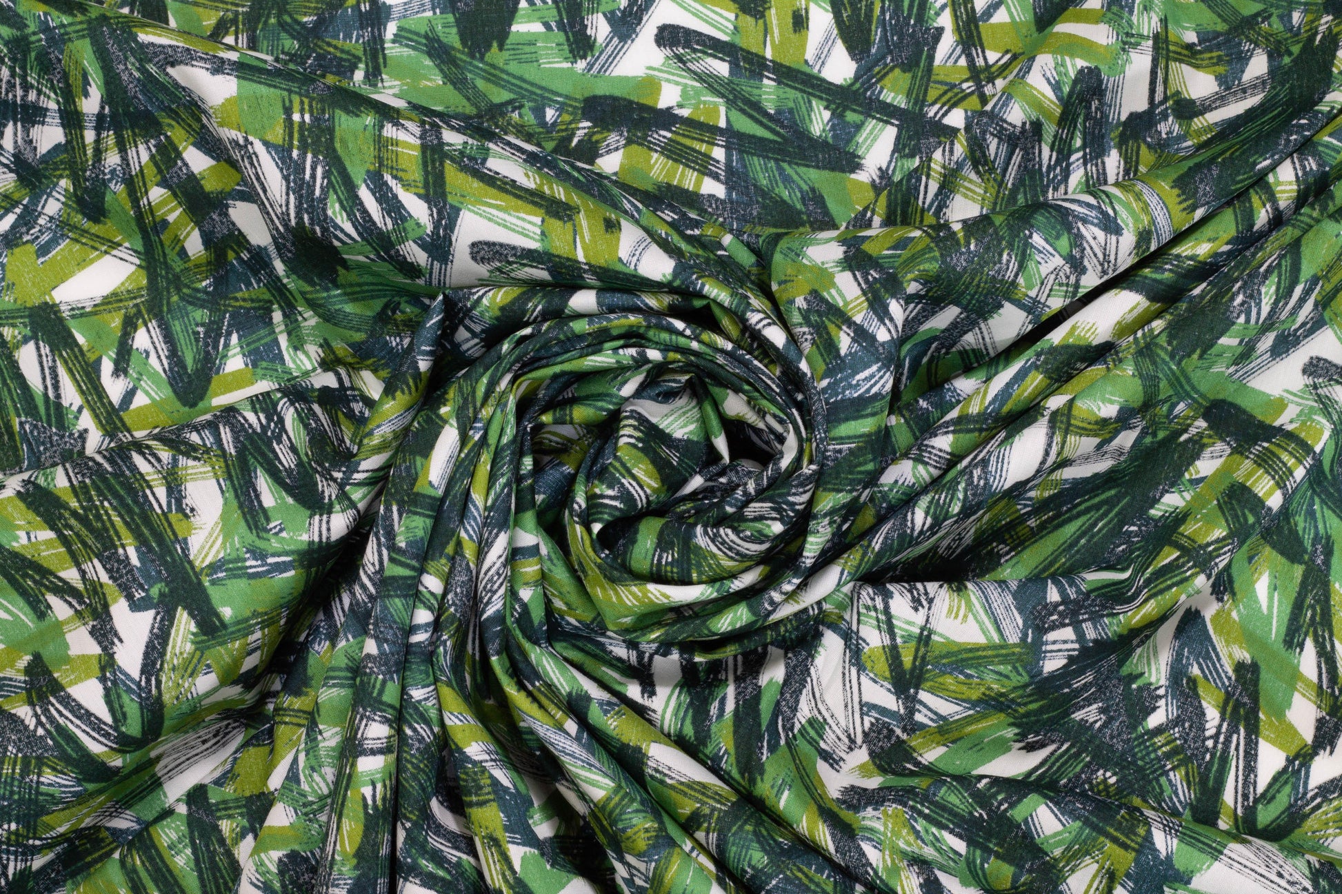Green Abstract Cotton - Prime Fabrics
