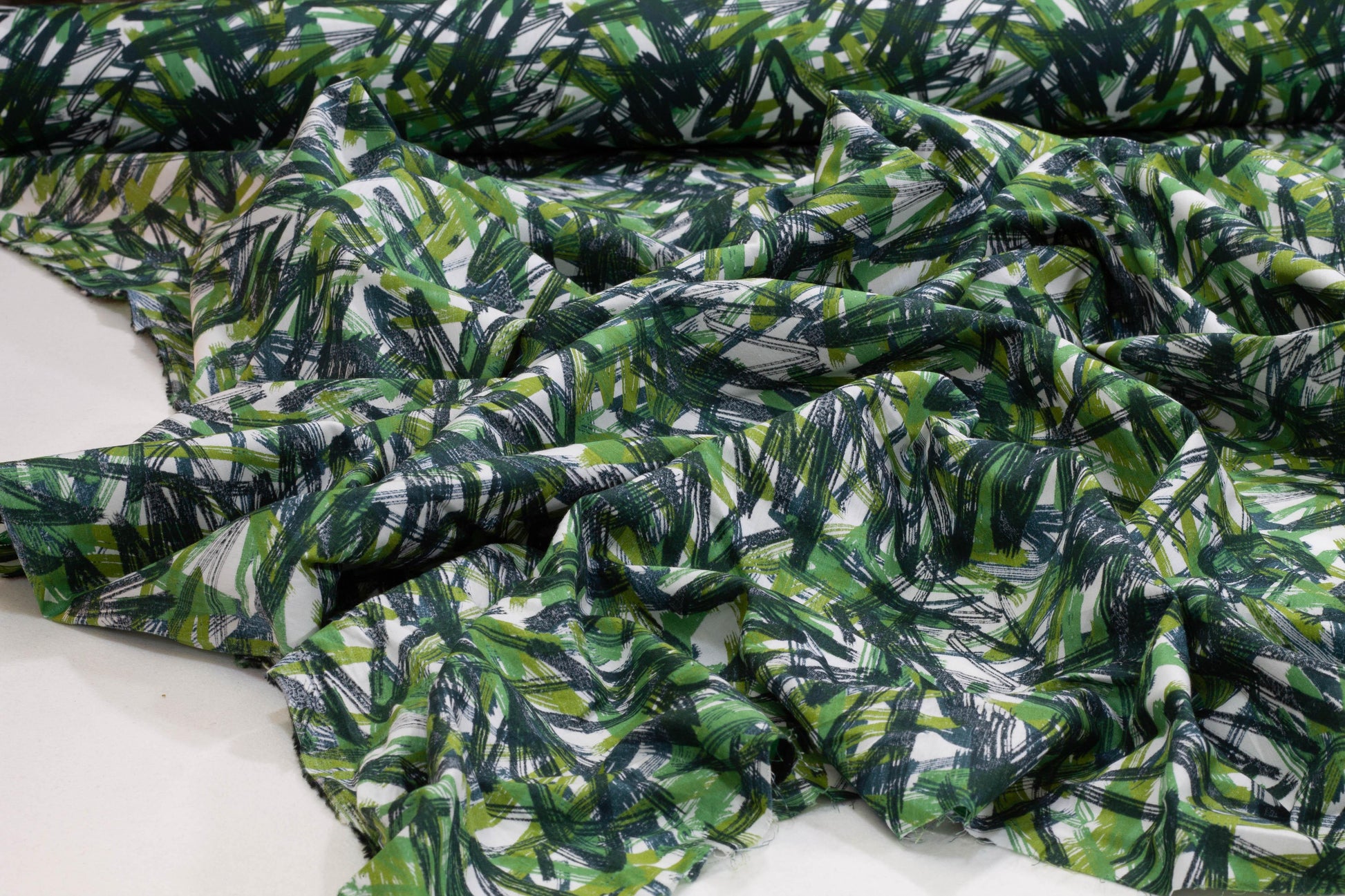 Green Abstract Cotton - Prime Fabrics