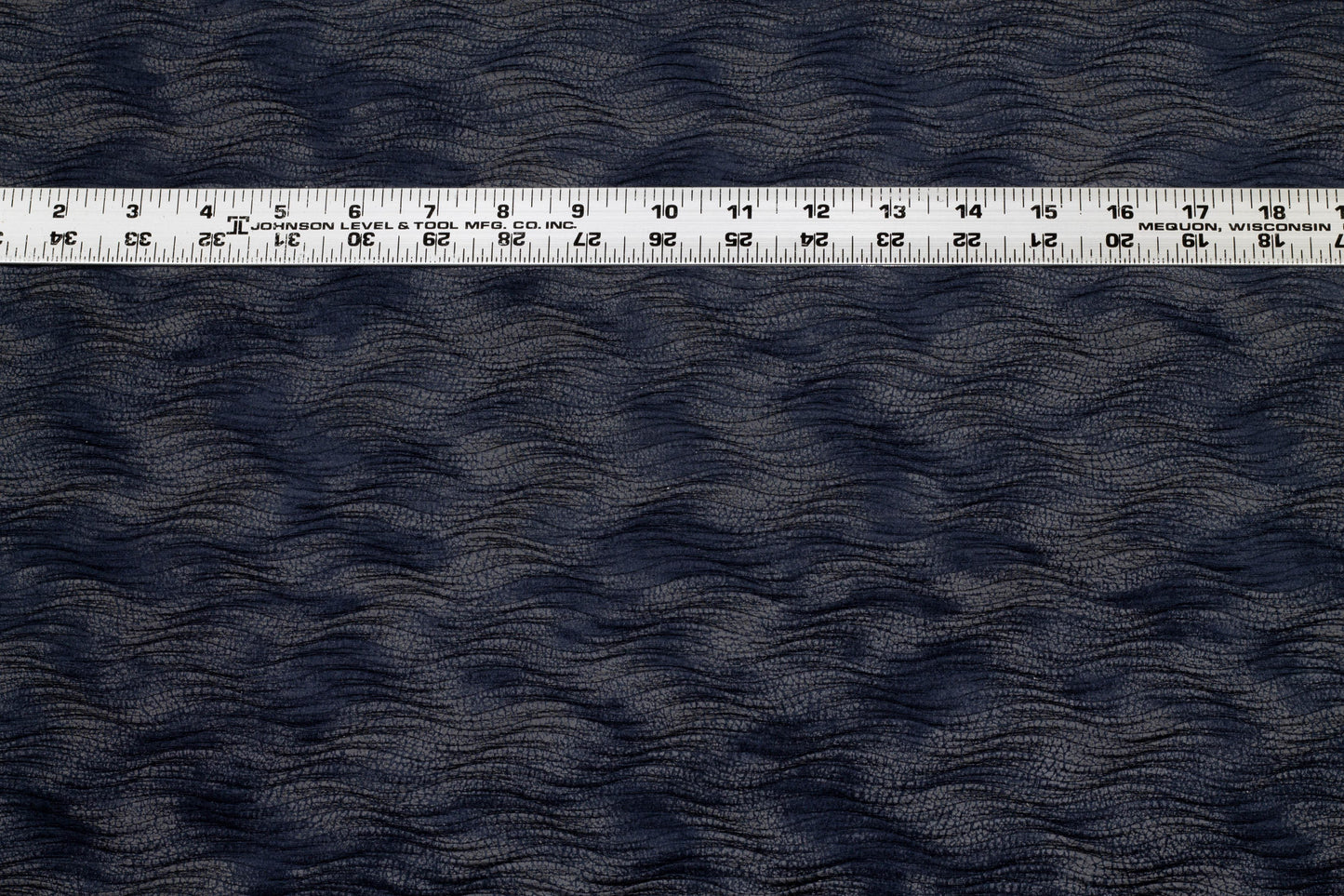 Navy Pleated Polyester - Made in Italy - Prime Fabrics
