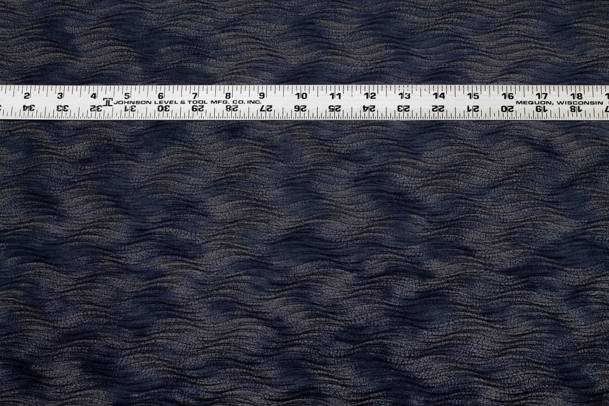 Navy Pleated Polyester - Made in Italy - Prime Fabrics