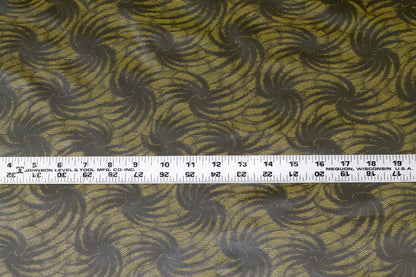 Olive Abstract French Nylon - Prime Fabrics