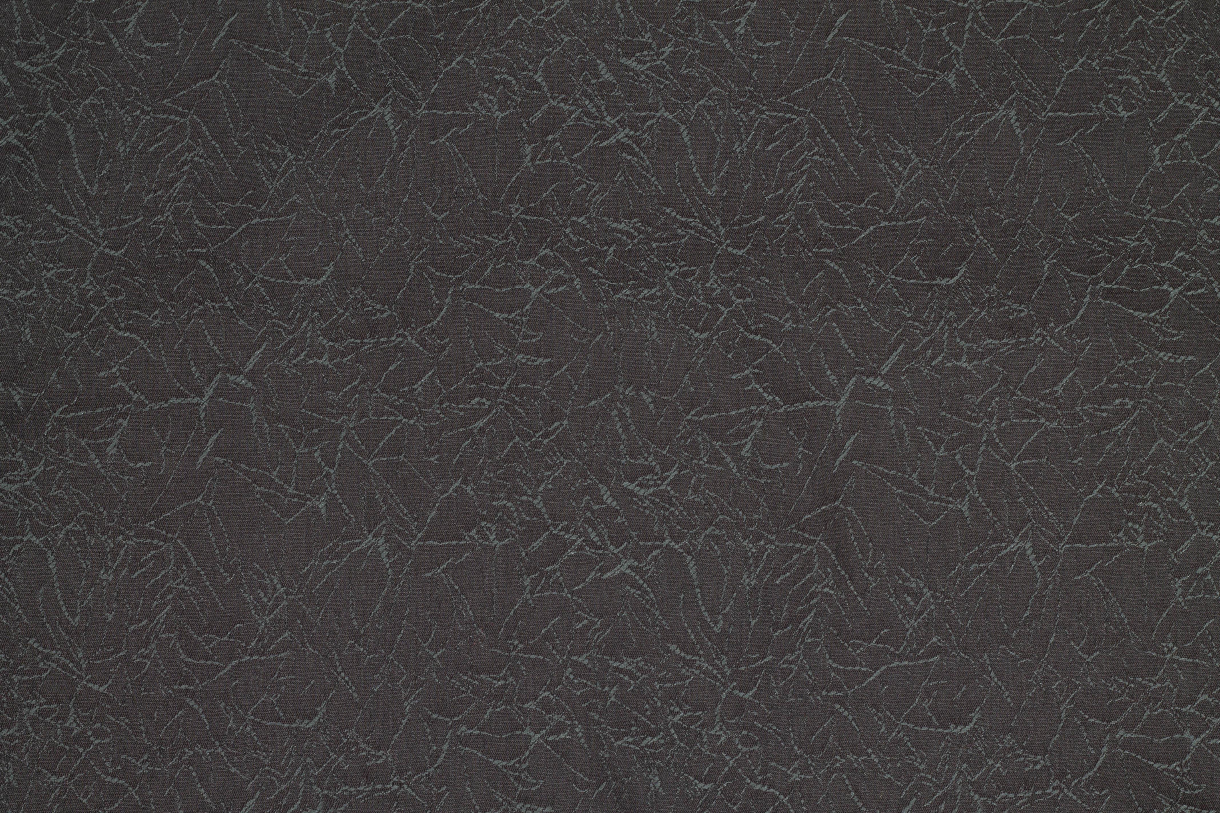 Dark Gray Abstract Cotton Brocade - Prime Fabrics