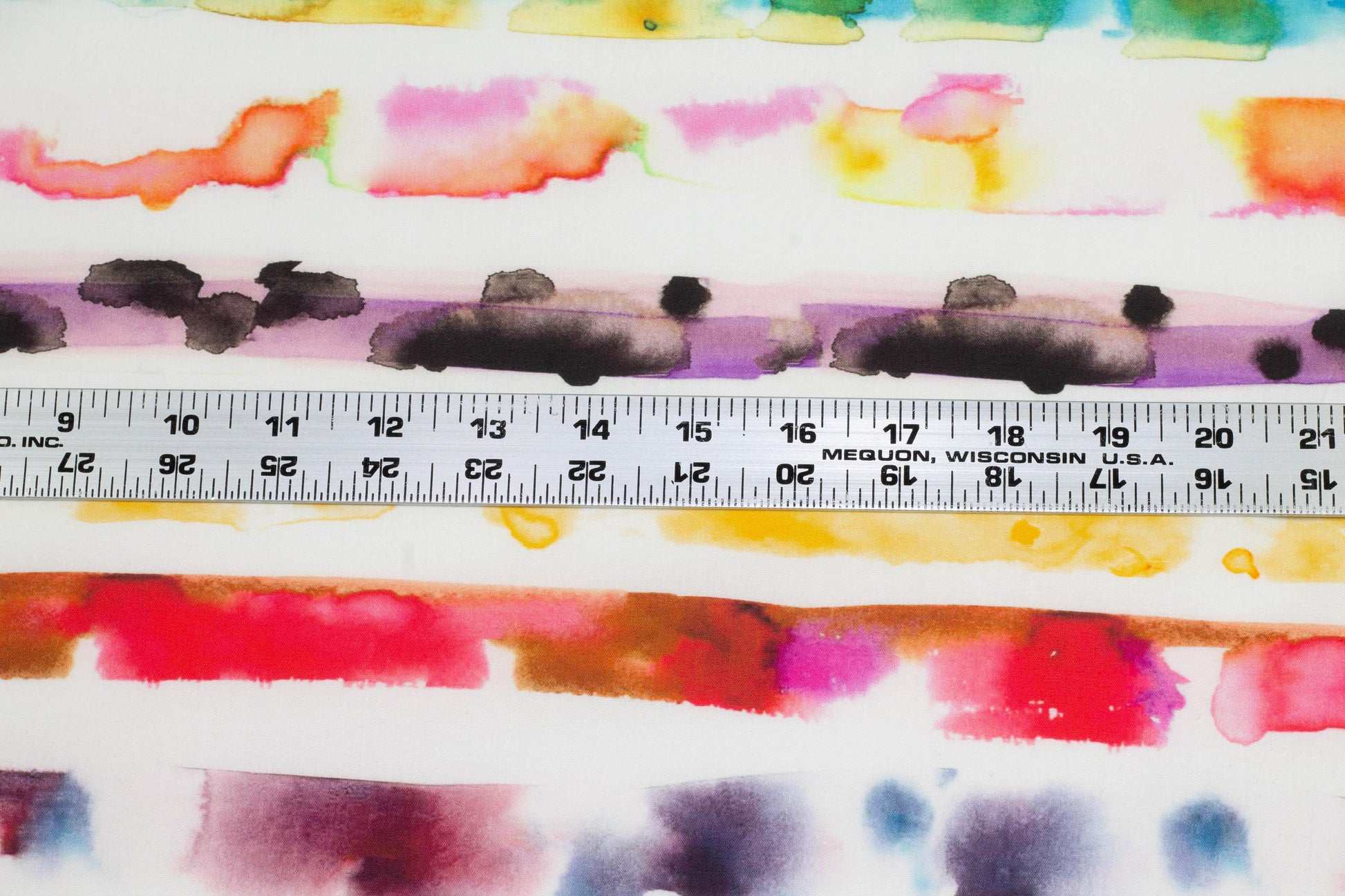 Watercolor Striped Italian Stretch Cotton - Prime Fabrics