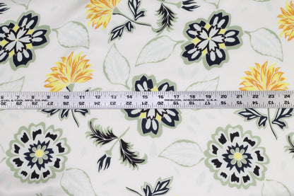 Floral Silk Charmeuse - Prime Fabrics
