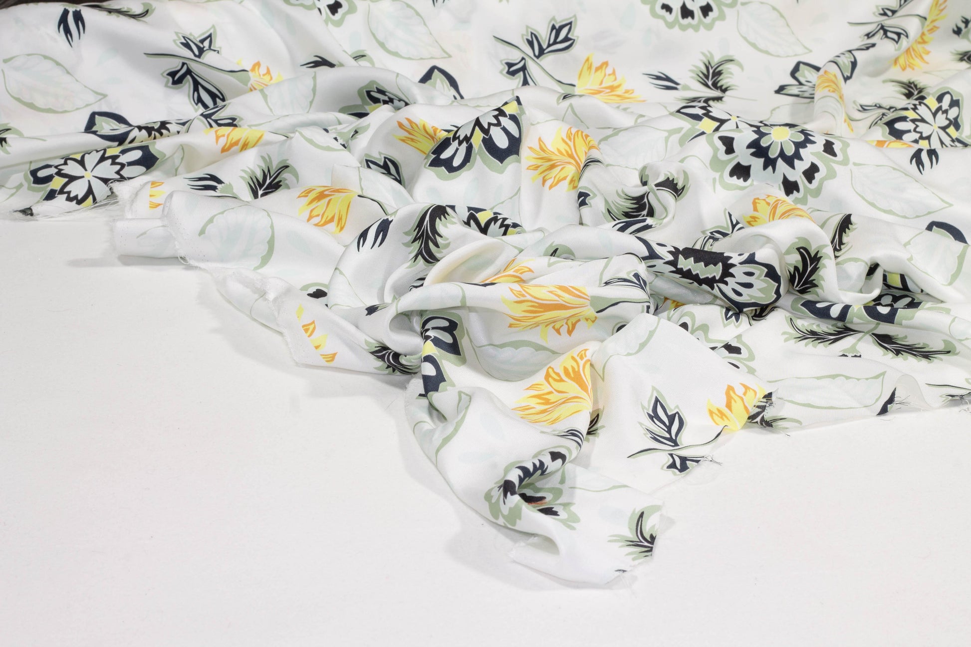 Floral Silk Charmeuse - Prime Fabrics