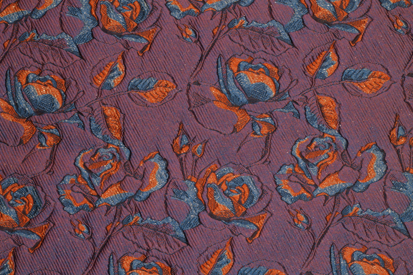 Multicolor Floral Iridescent Metallic Brocade - Prime Fabrics