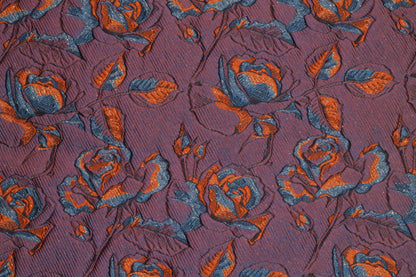 Multicolor Floral Iridescent Metallic Brocade - Prime Fabrics