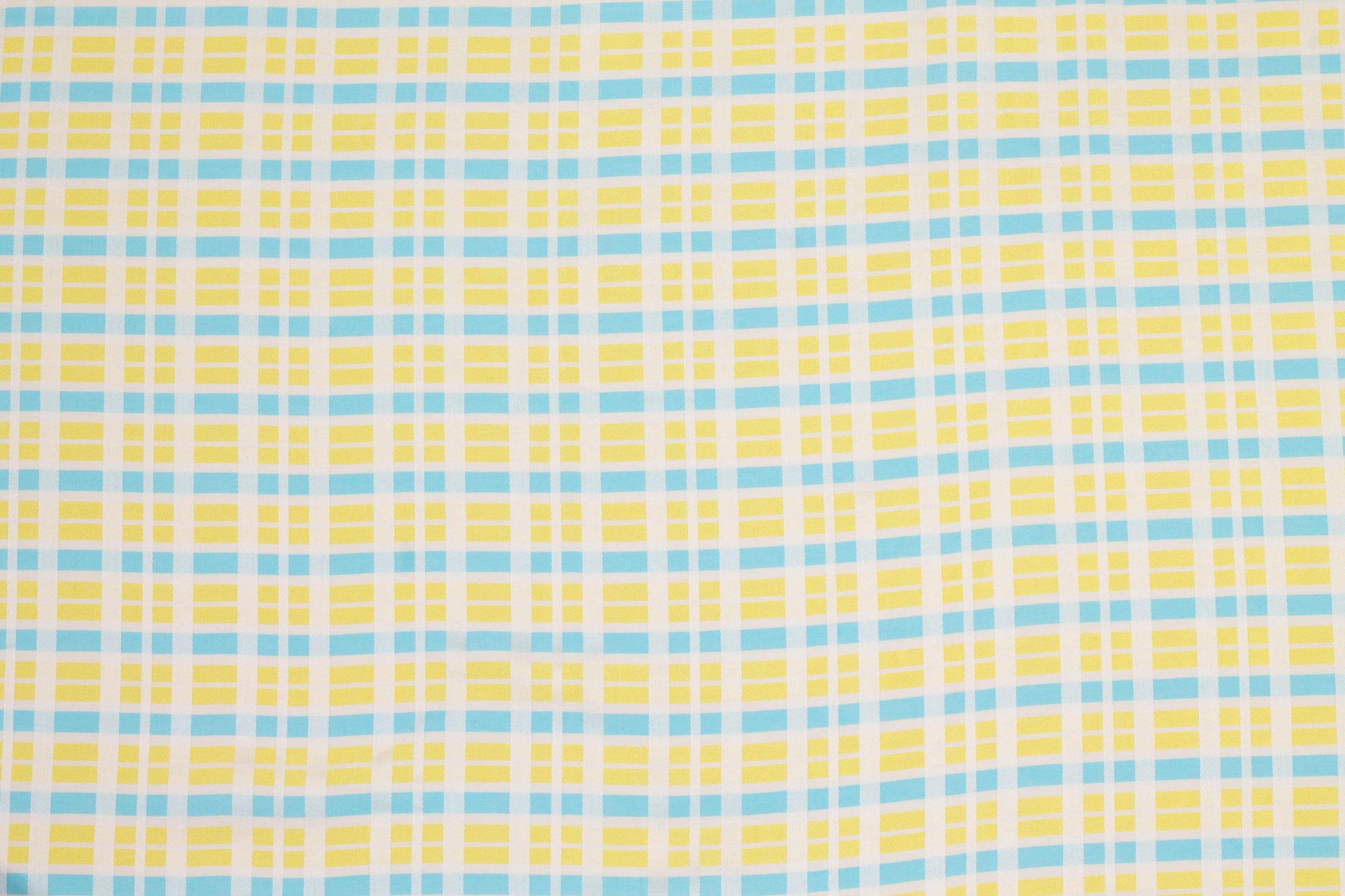 Yellow and Blue Checked Jacquard - Prime Fabrics