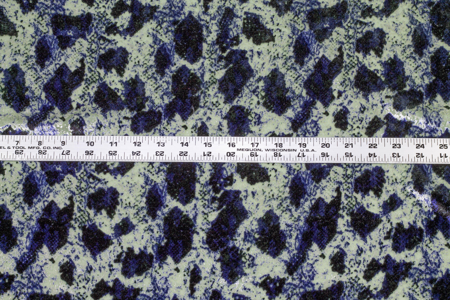 Navy Abstract Silk Velvet - Prime Fabrics