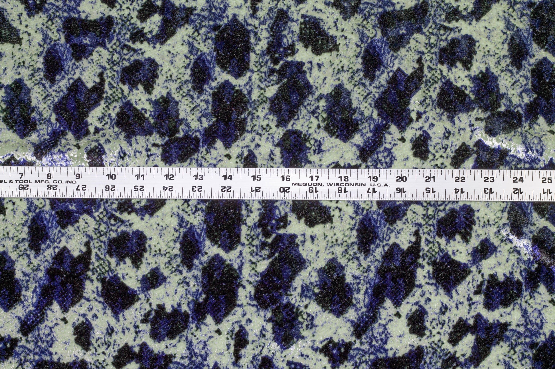 Navy Abstract Silk Velvet - Prime Fabrics