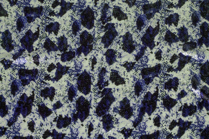 Navy Abstract Silk Velvet - Prime Fabrics