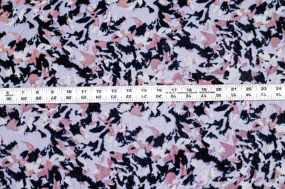 Multicolor Abstract Silk Velvet Burnout - Prime Fabrics