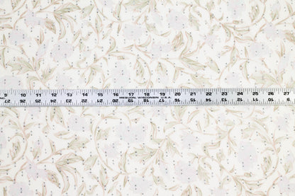 Floral Metallic Crushed Silk Chiffon - Prime Fabrics