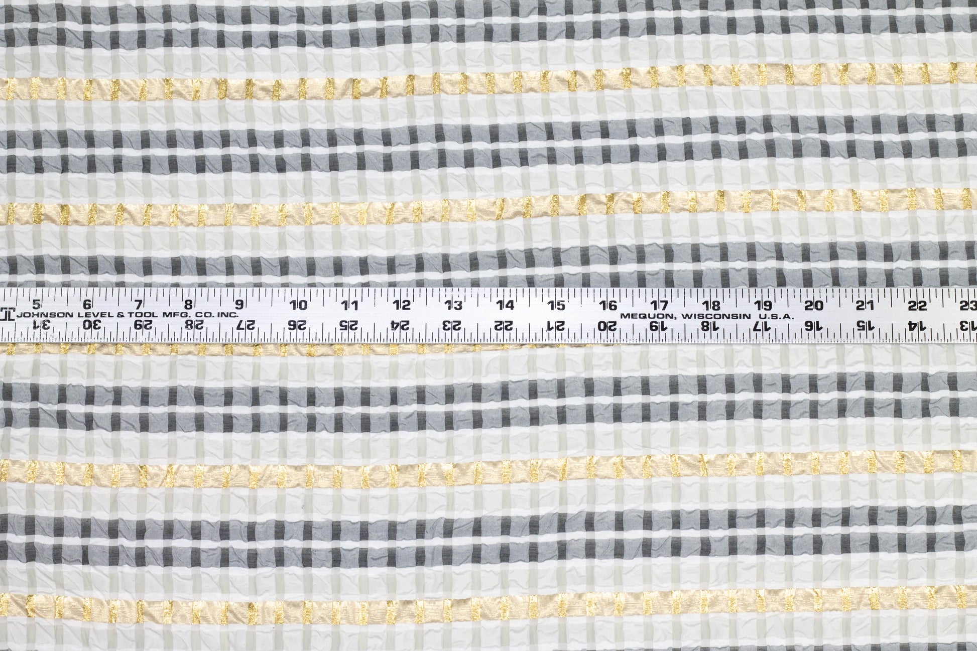 Striped Metallic Crushed Taffeta - Prime Fabrics