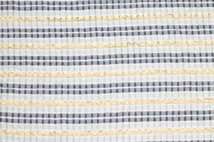 Striped Metallic Crushed Taffeta - Prime Fabrics