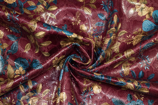 Multicolor Floral Laminated Scuba - Prime Fabrics