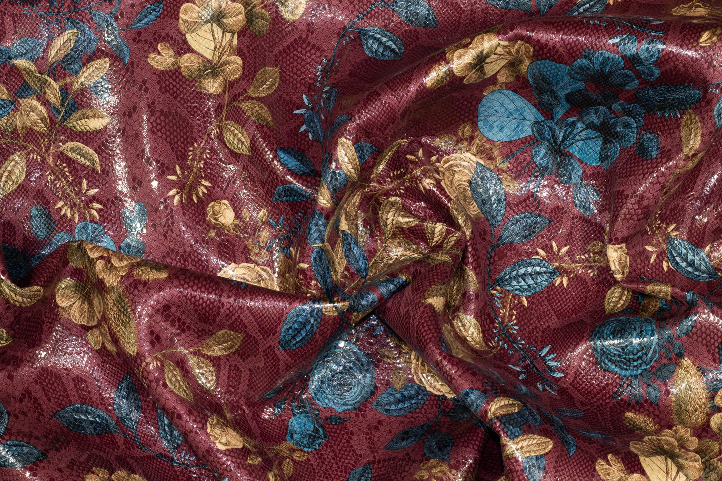 Multicolor Floral Laminated Scuba - Prime Fabrics