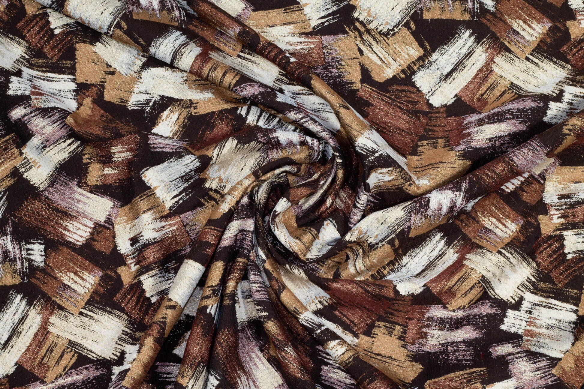 Abstract Double Faced Metallic Brocade - Prime Fabrics