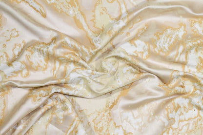 Champagne Gold Abstract Brocade - Prime Fabrics