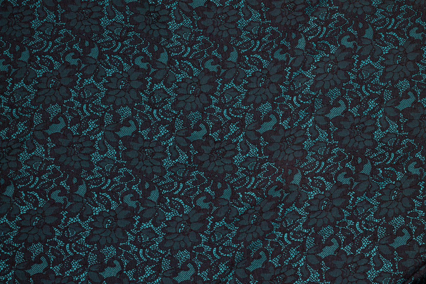 Blue and Black Floral Jacquard - Prime Fabrics
