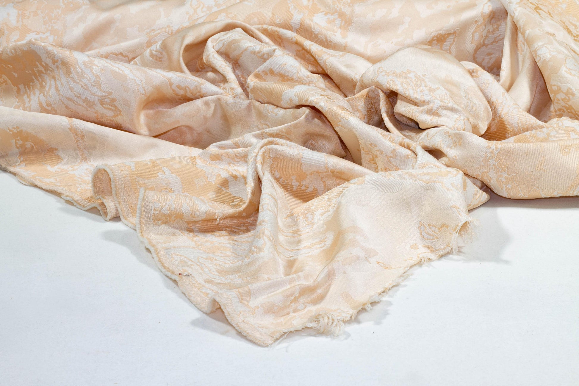 Light Peach Abstract Brocade - Prime Fabrics