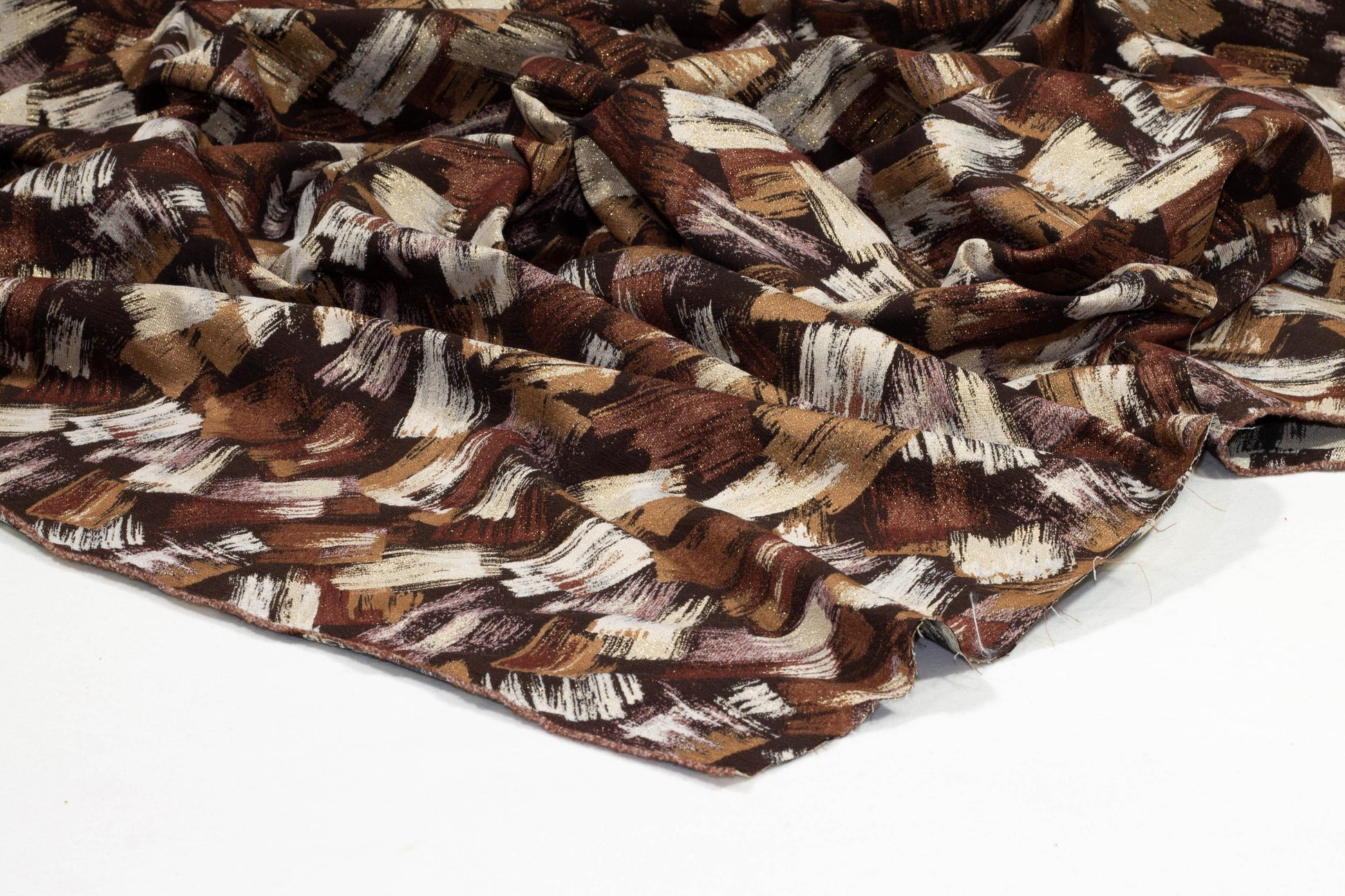 Abstract Double Faced Metallic Brocade - Prime Fabrics