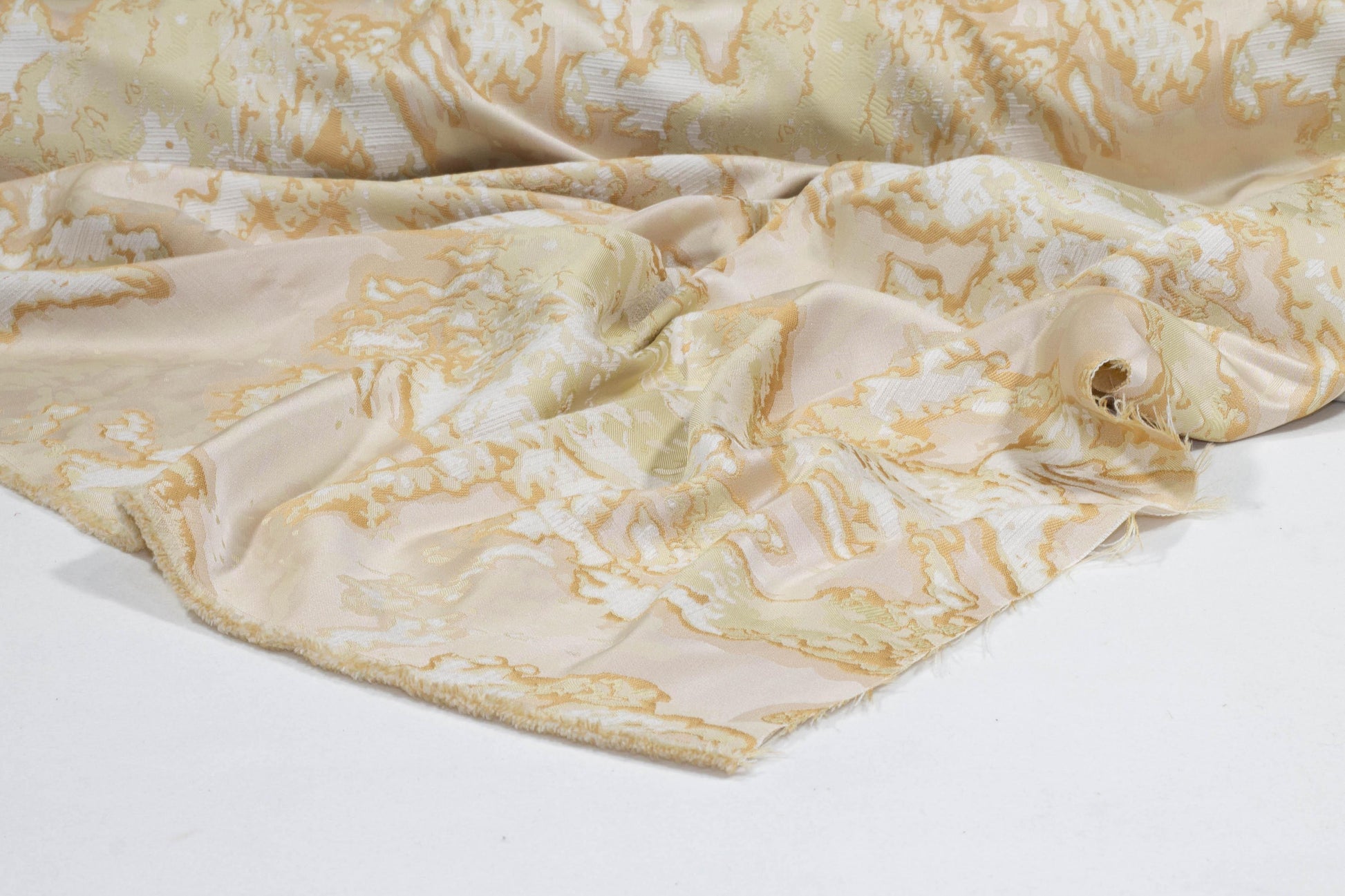 Champagne Gold Abstract Brocade - Prime Fabrics