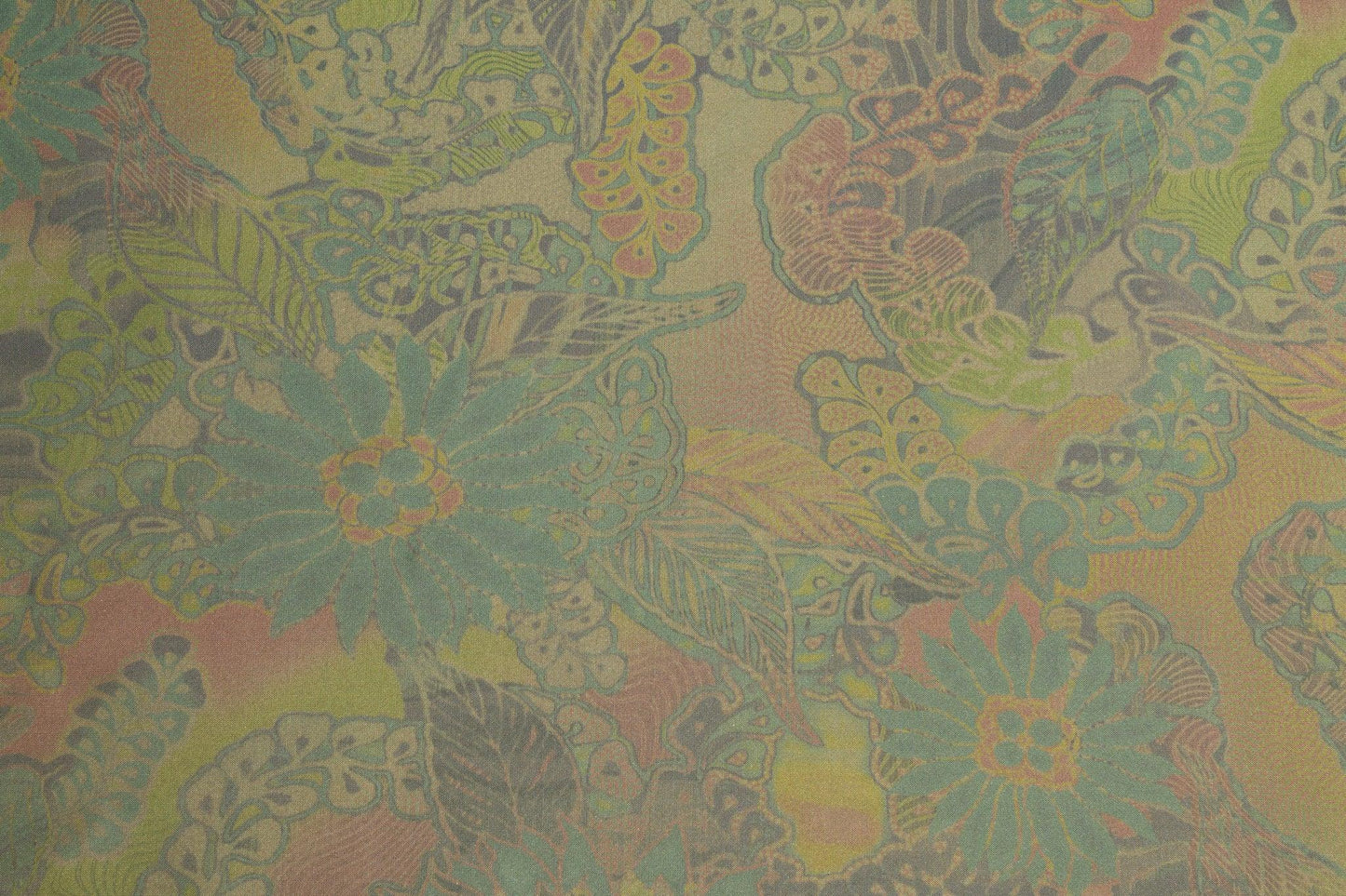 French Multicolor Floral Stretch Polyester - Prime Fabrics