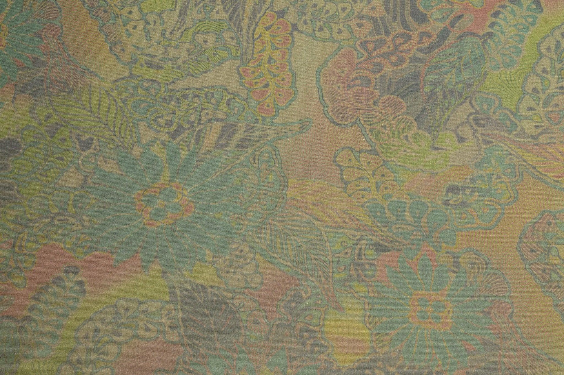 French Multicolor Floral Stretch Polyester - Prime Fabrics