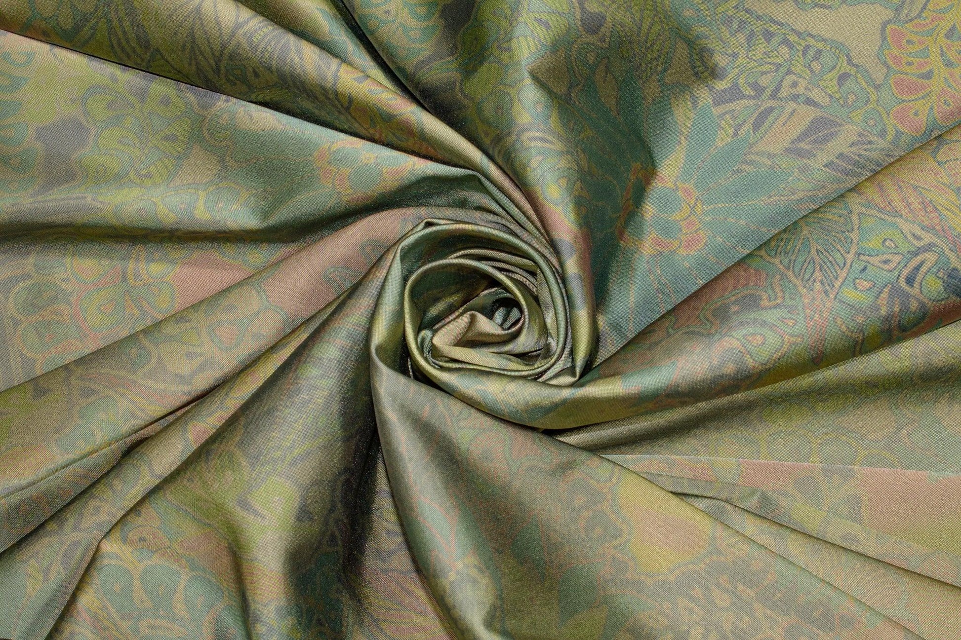 French Multicolor Floral Stretch Polyester - Prime Fabrics