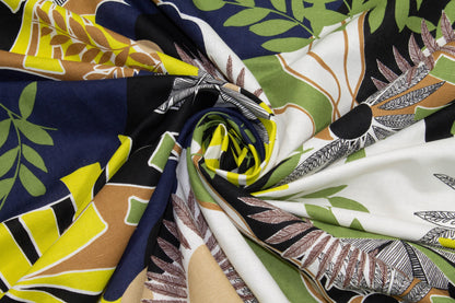 Multicolor Floral Italian Linen - Prime Fabrics