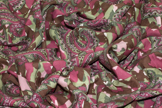 Multicolor Paisley Silk - Prime Fabrics