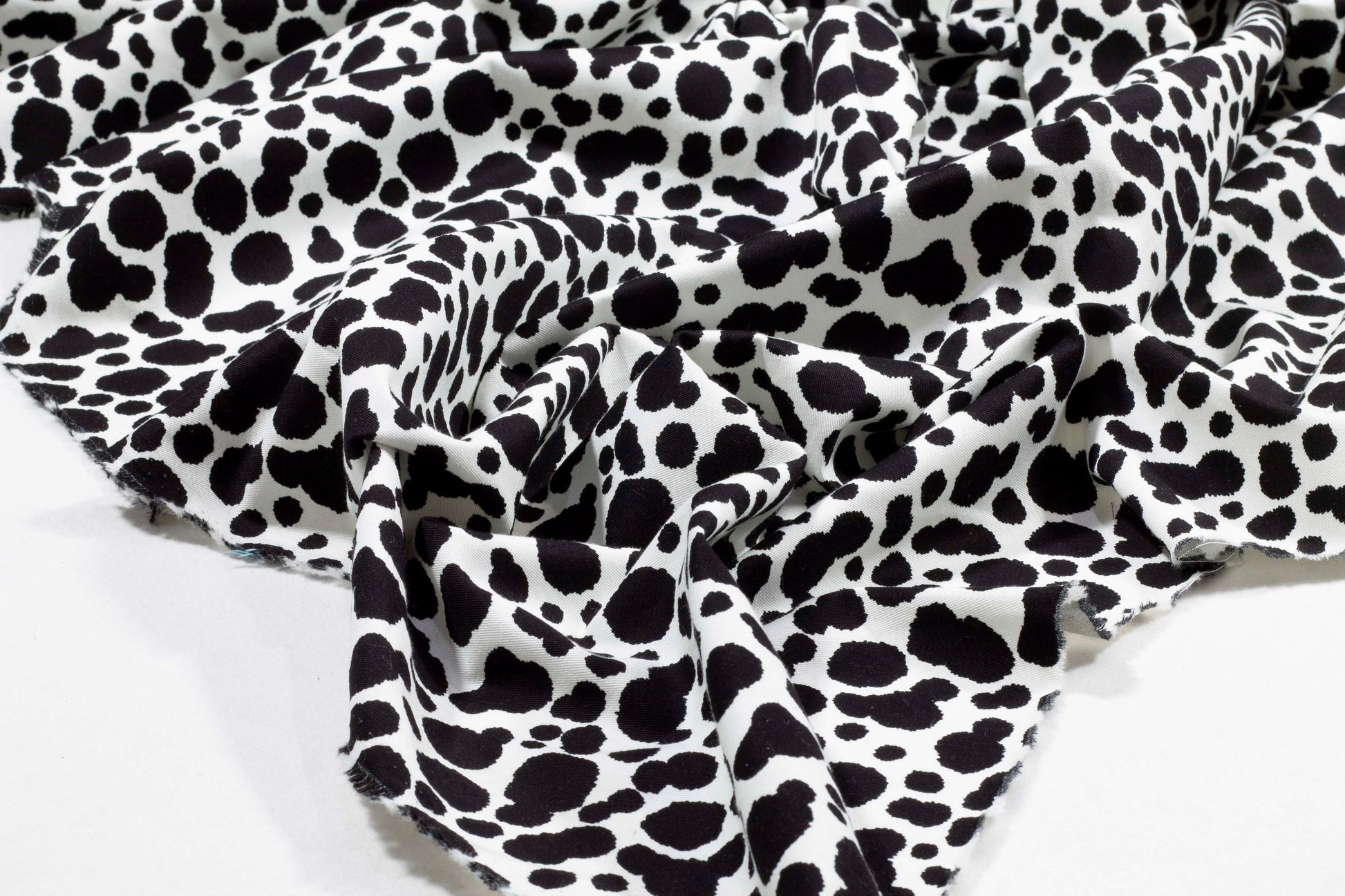 Black and White Cow Print Cotton - Prime Fabrics