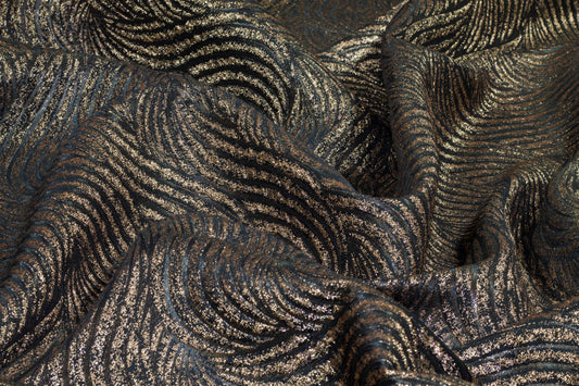 Bronze Metallic Brocade - Prime Fabrics