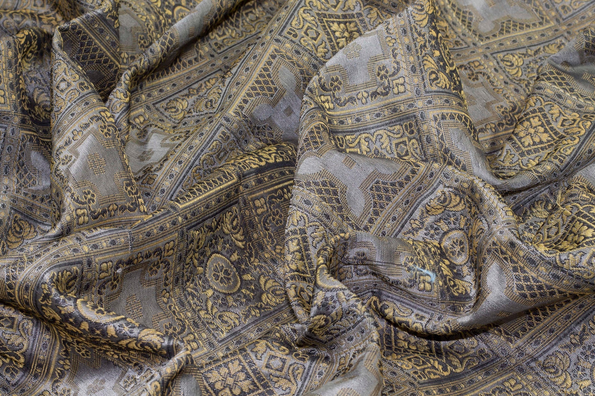 Brown and Gray Silk - Prime Fabrics