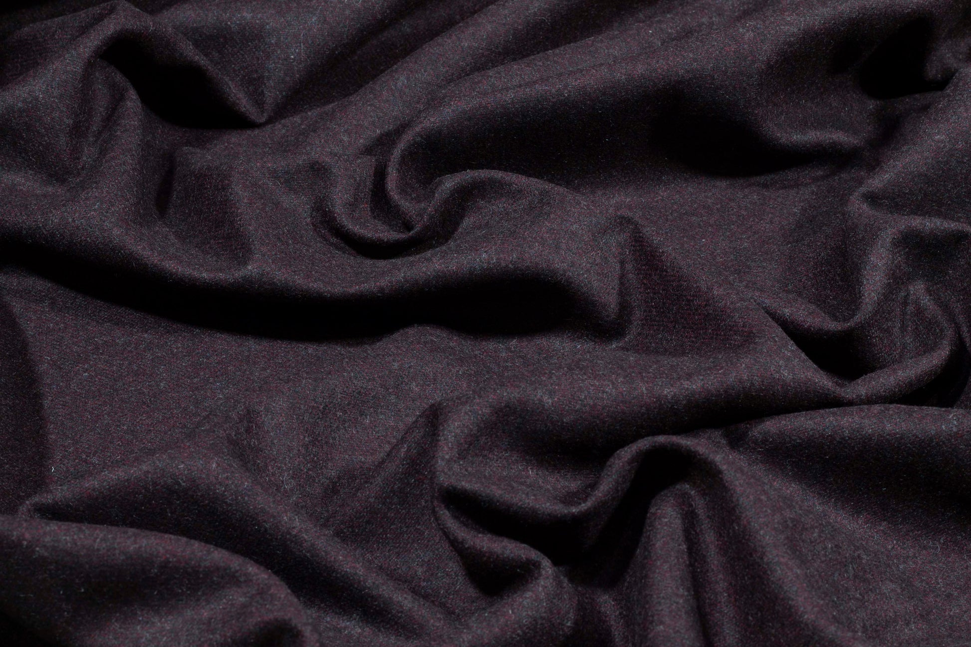 Dark Eggplant Wool - Prime Fabrics