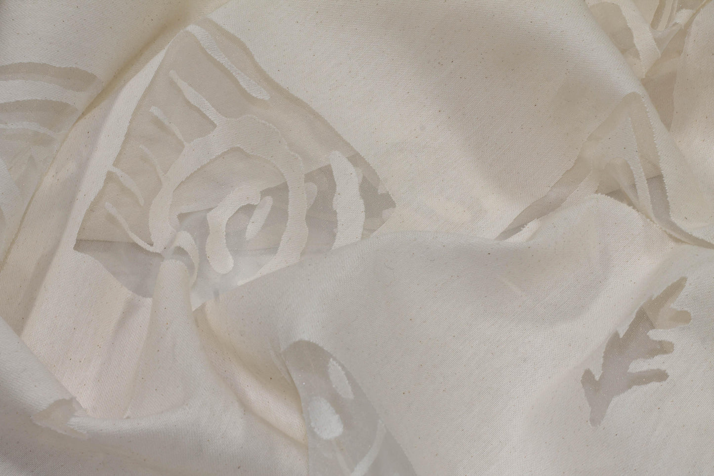 Abstract Burnout Italian Cotton and Nylon Blend - Prime Fabrics