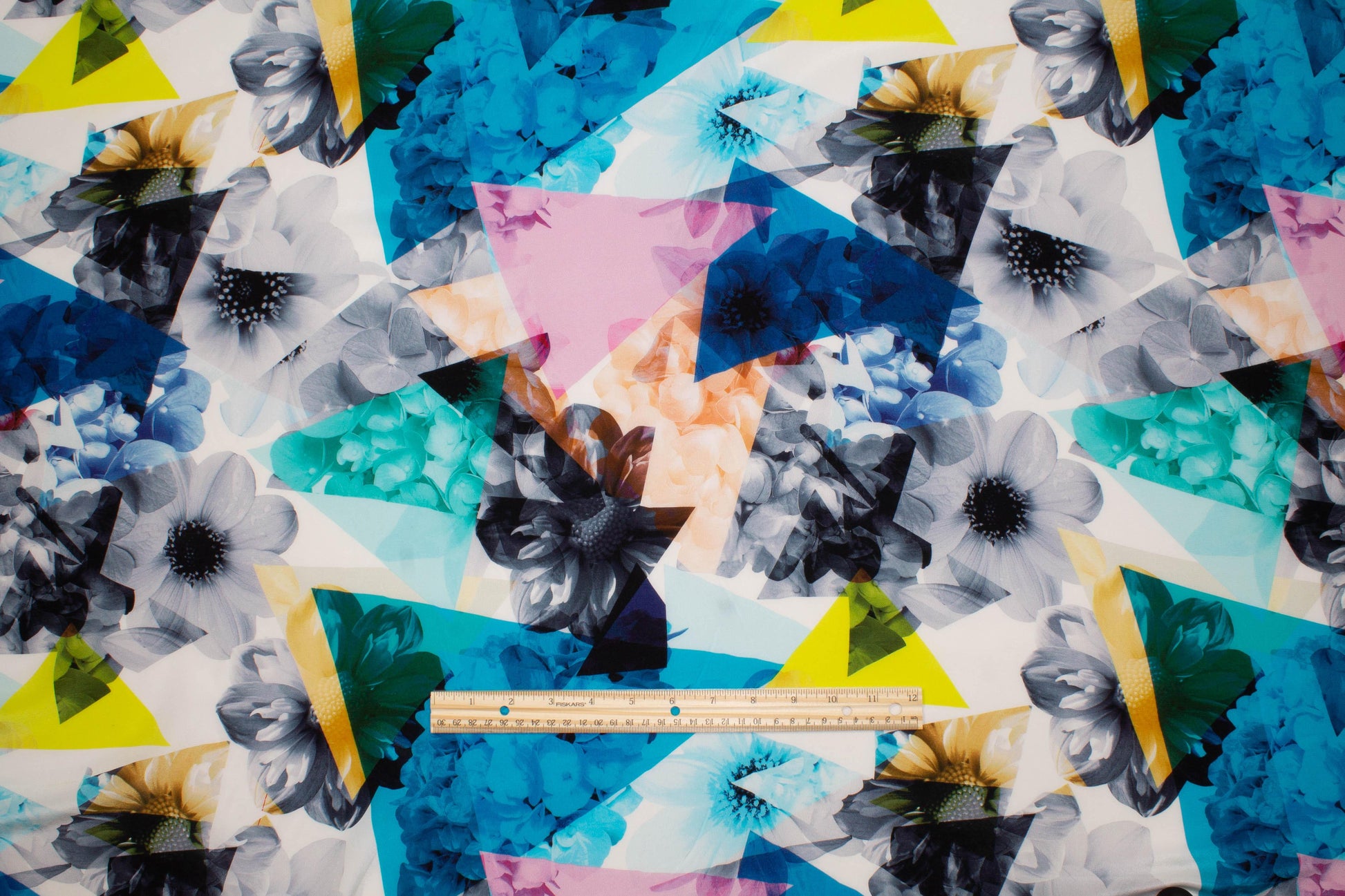 Watercolor Photographic Floral Silk Crepe De Chine - Prime Fabrics