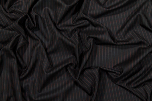 Pin Striped Super 180's Wool Made in Italy - Prime Fabrics