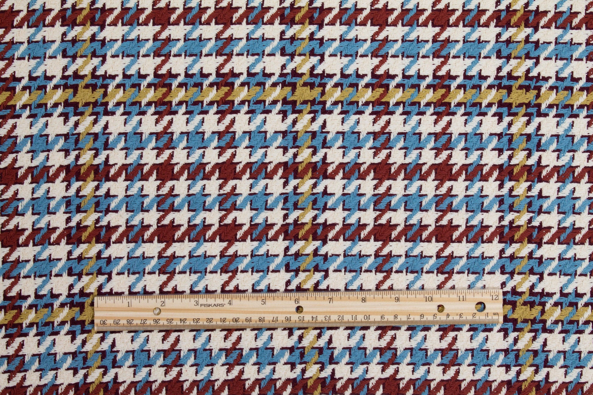 Multicolor Houndstooth Wool Blend - Prime Fabrics
