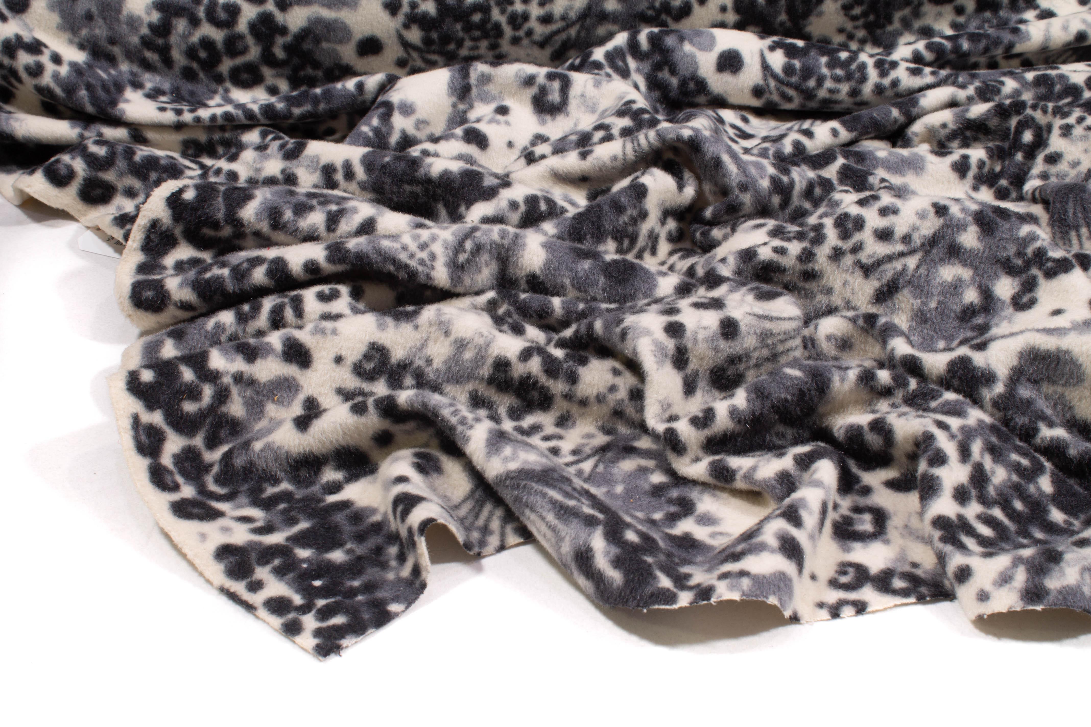 Leopard Print Italian Wool - Prime Fabrics