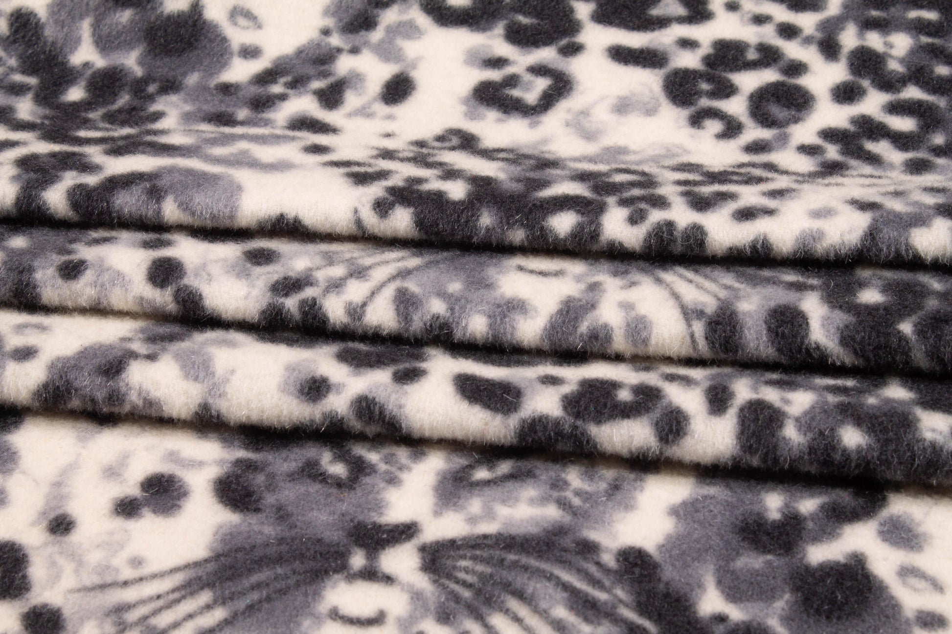 Leopard Print Italian Wool - Prime Fabrics
