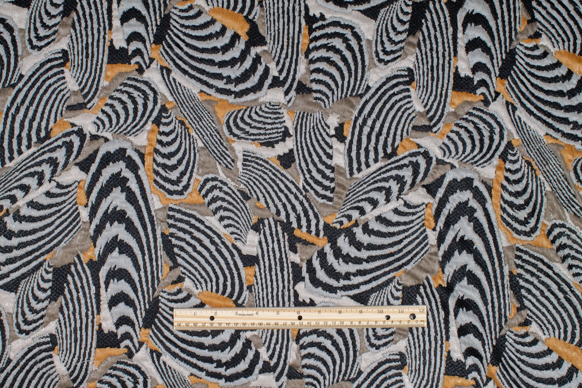 Abstract Zebra Print Poly Wool Blend - Prime Fabrics