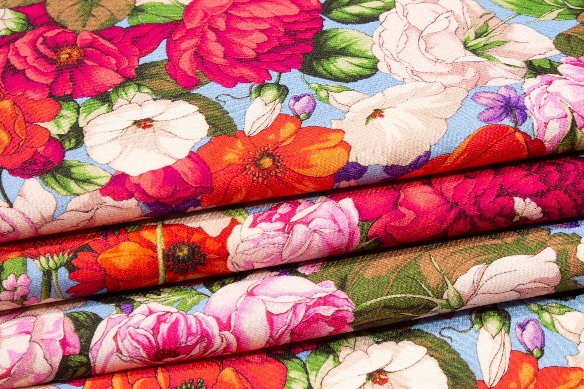 Emanuel Ungaro - Multicolor Floral Italian Silk and Wool - Prime Fabrics