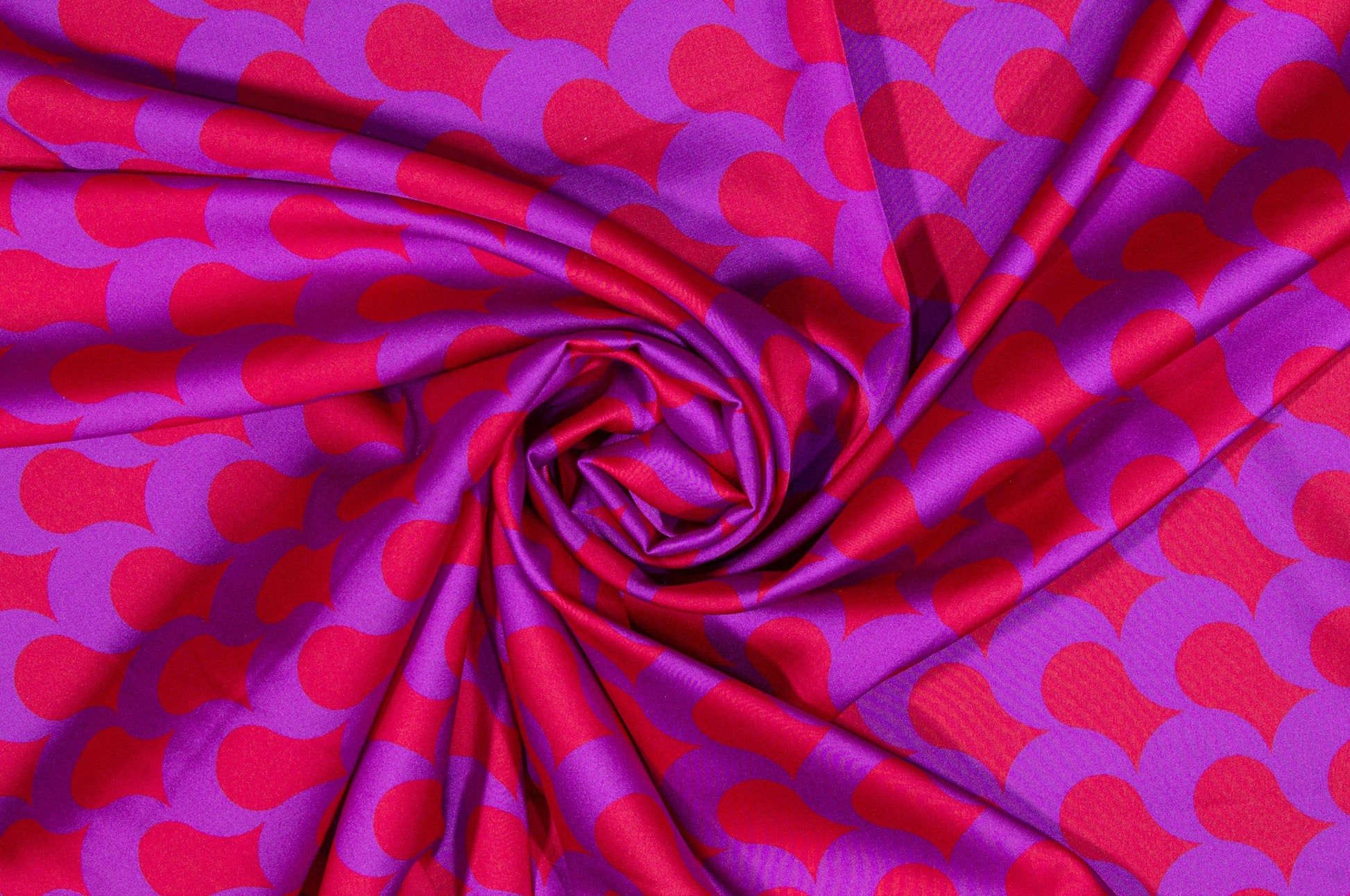 Abstract Italian Silk Charmeuse - Prime Fabrics