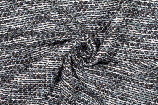 Cool Gray Italian Wool Tweed - Prime Fabrics