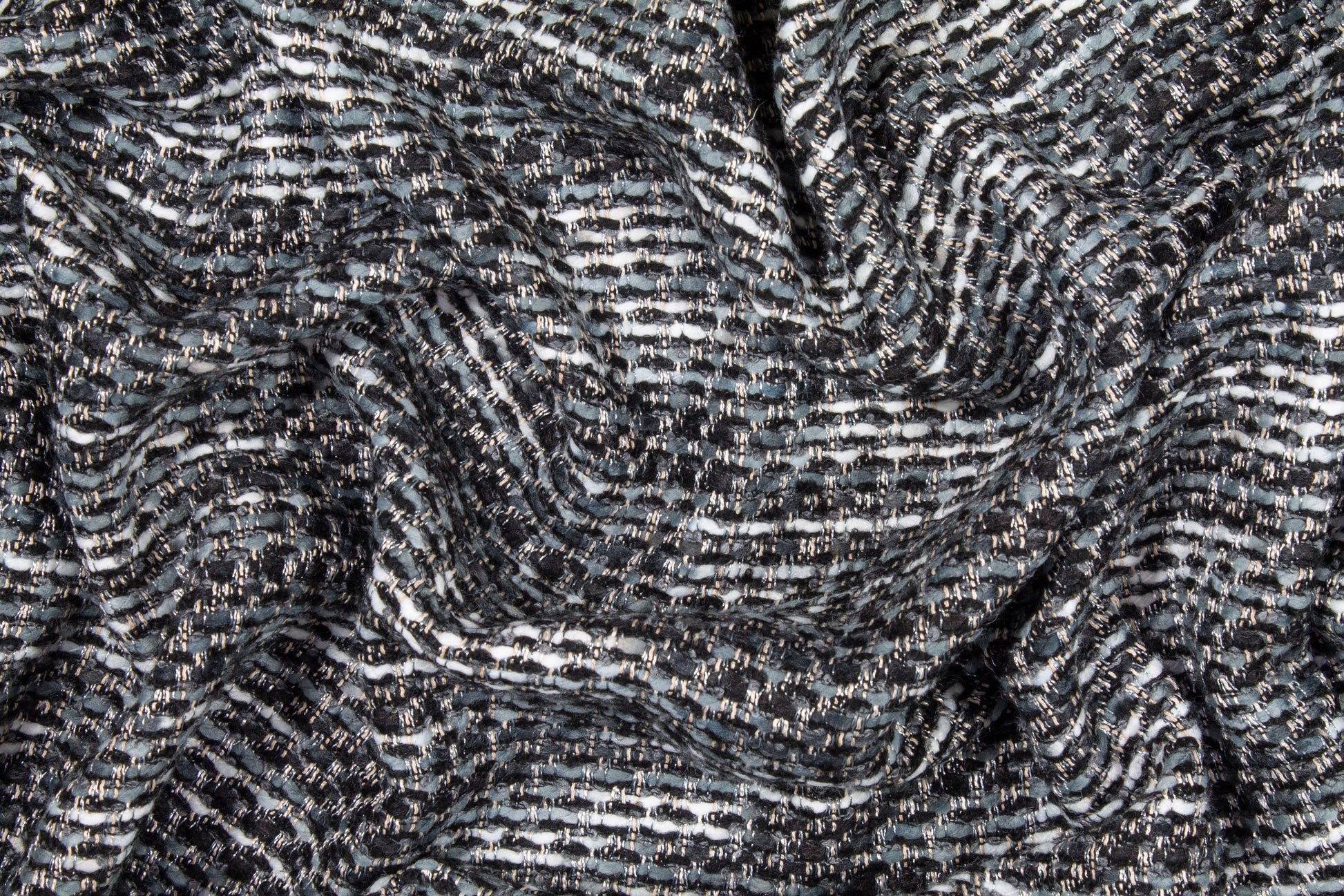 Cool Gray Italian Wool Tweed - Prime Fabrics