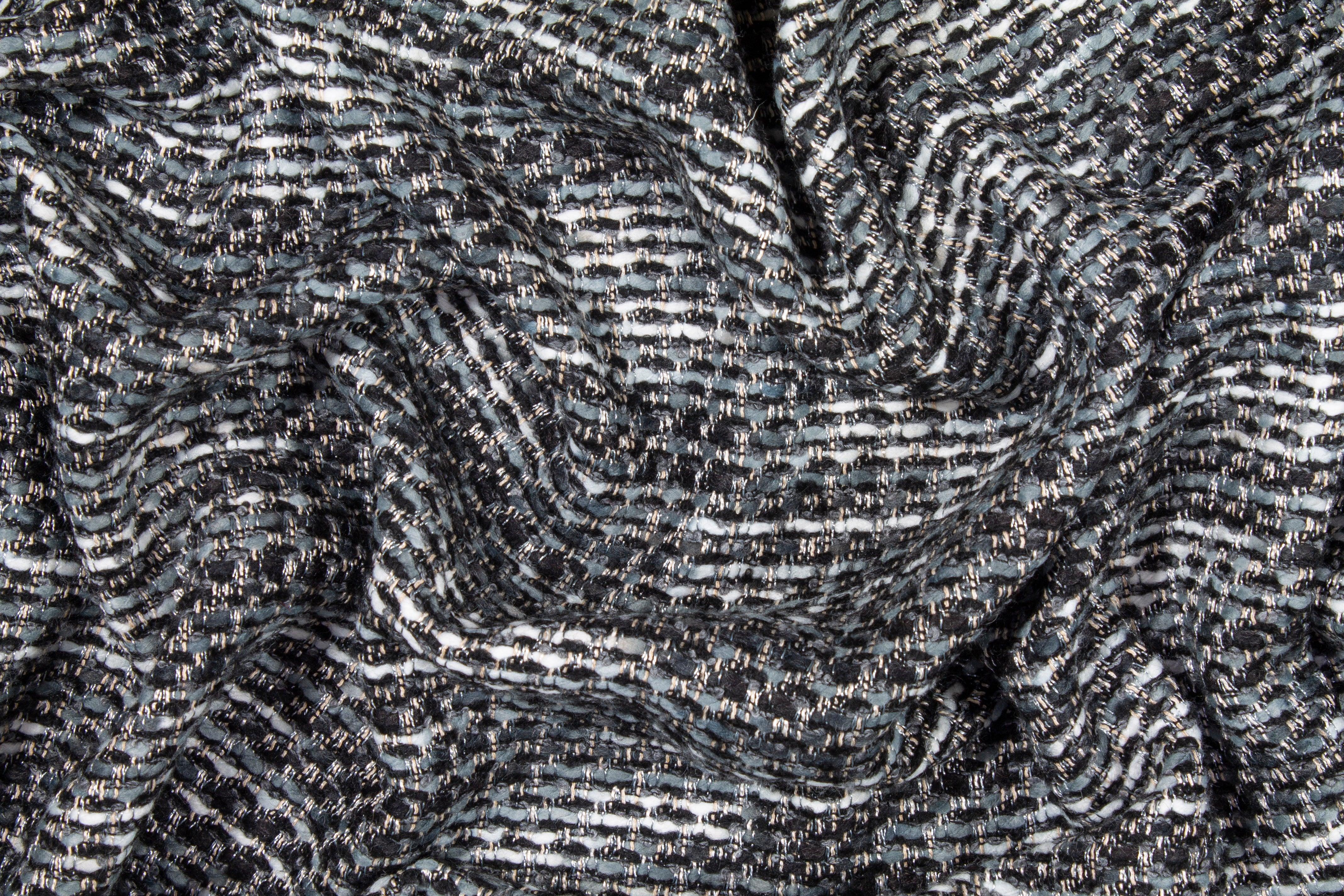 Cool Gray Italian Wool Tweed - Prime Fabrics