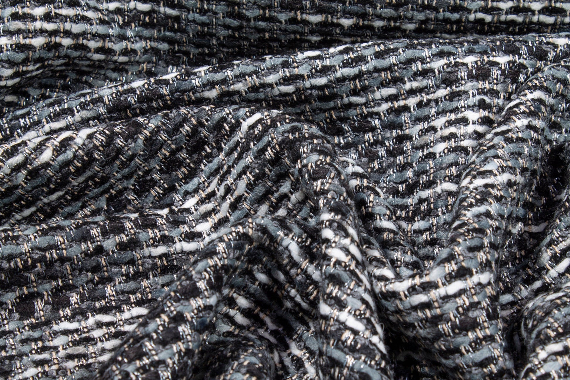 Cool Gray Italian Wool Tweed - Prime Fabrics